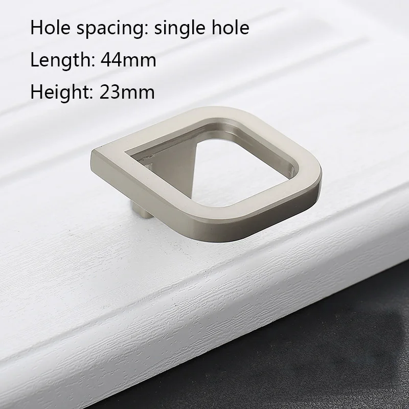 B Single hole Модная дверная ручка с одним отверстием для шкафчика, выдвижная ручка для шкафа, Современная Минималистичная ручка для винного шкафа, маленькая ручка - Цвет: B Single hole