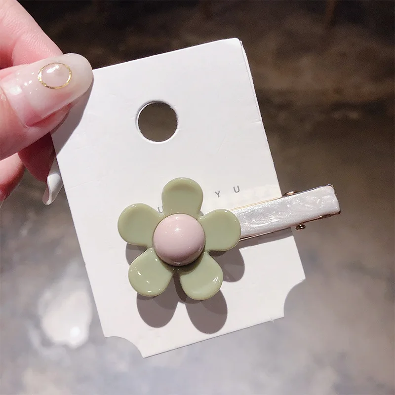 Корея Мода цветок заколки для волос девушка шпилька женская заколка милые
