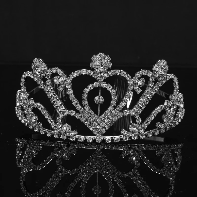 Свадебные аксессуары для волос корона принцессы стразы диадема женский головной