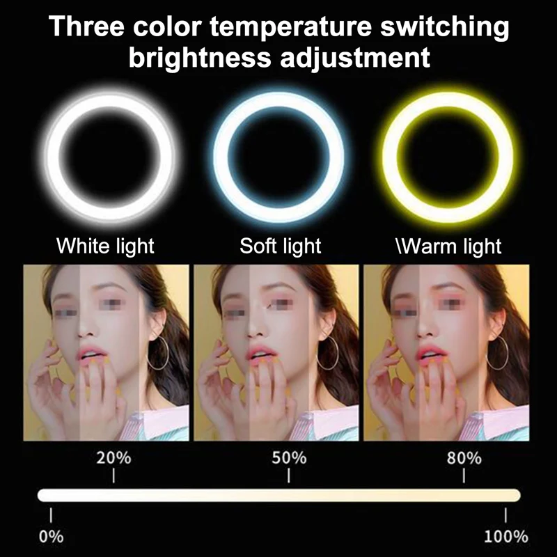 

360 Follow Camera Mobile Phone Live Light Portable Web Live Broadcast Beautification Light