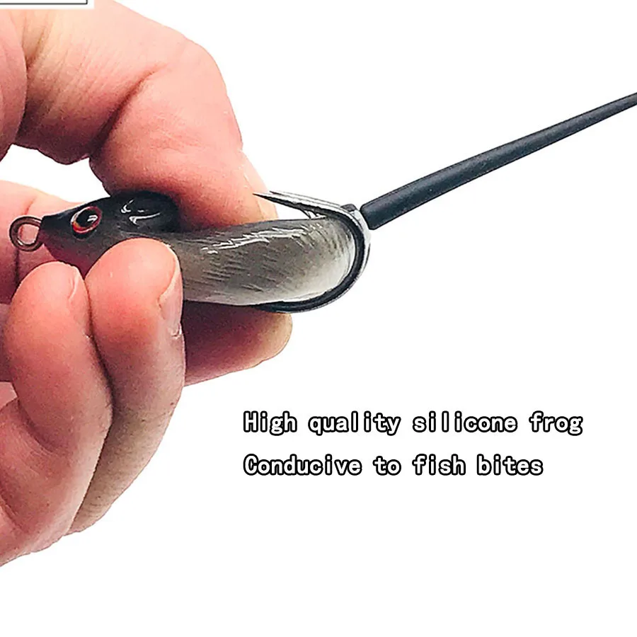 BODECIN Мышь Приманка трубка мягкий пластик Ray Frog искусственные наживки для рыбалки