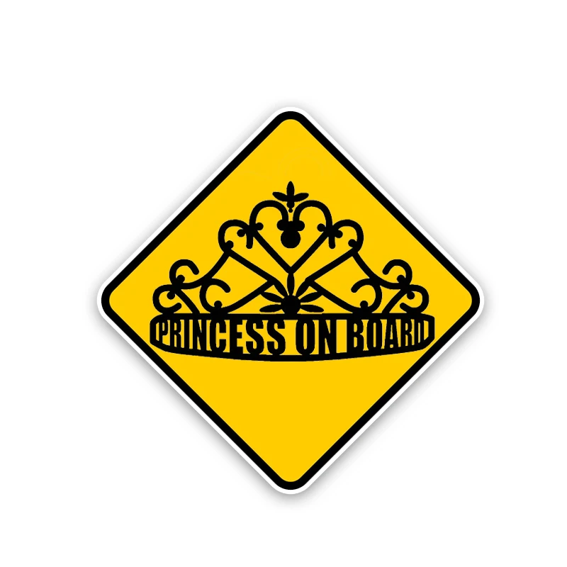 Забавная Автомобильная наклейка Aliauto принцесса на борту корона аксессуары