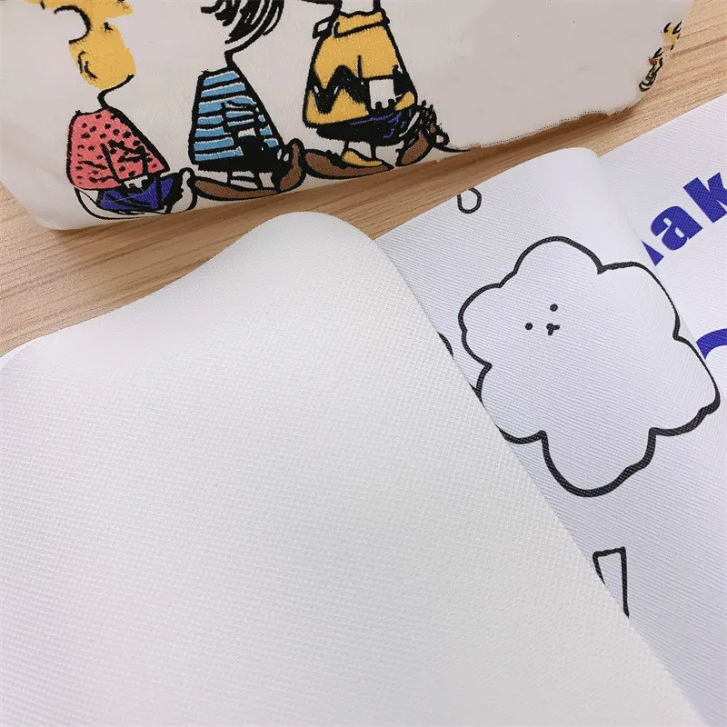 Портативный коврик для мыши и клавиатуры Kawaii из ПУ кожи водонепроницаемый