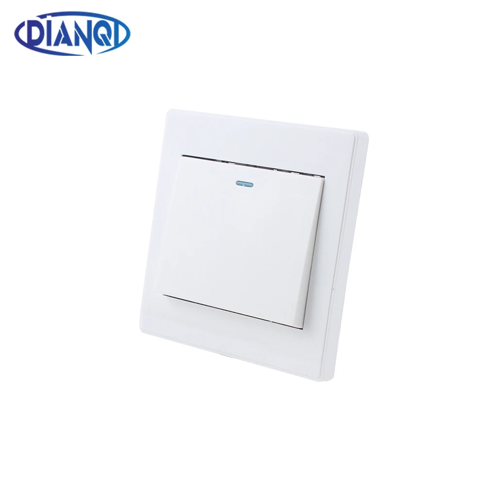 Настенный переключатель с одной панелью управления 1 канал кнопка белые