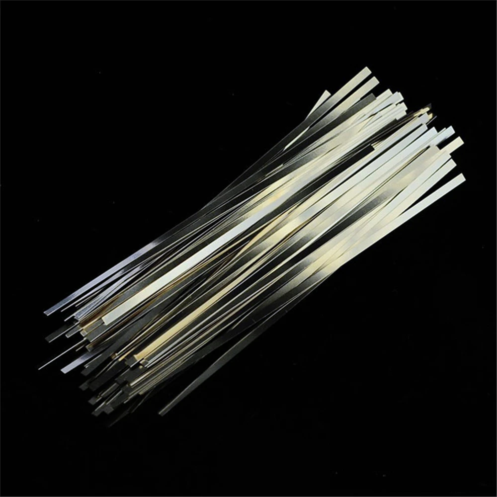 

100pcs/lot 0.15mm x 3mm x 100mm Quality low resistance 99.96% pure nickel Strip Sheets for battery spot welding machine