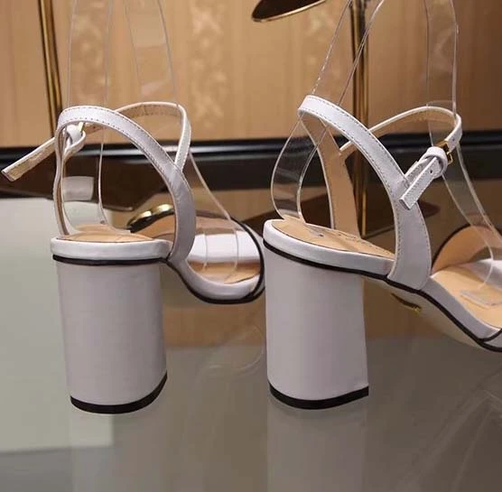 

Prowow Luxury brand Genuine Leather shoes Women's sandals 8 cm heels size 35-41