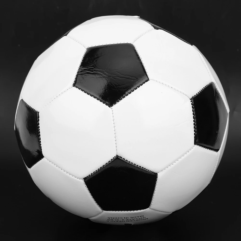 Размер 4 черно белый футбольный мяч из ПВХ для группового матча тренировочные