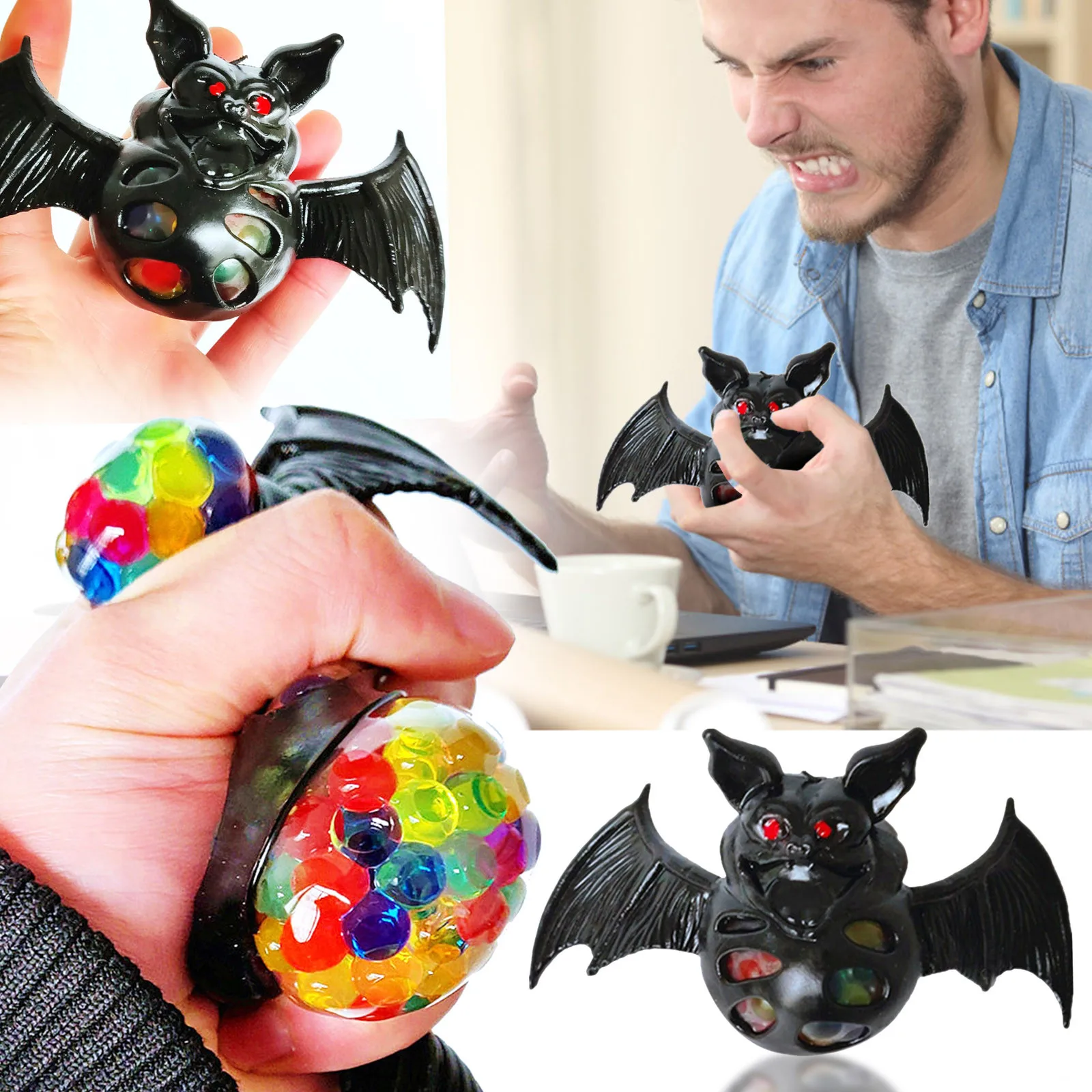 

Фиджет-шарики, светящиеся шарики, липкие настенные шарики, шарики для снятия стресса, липкие потолочные шарики, светящийся липкий шар, весел...