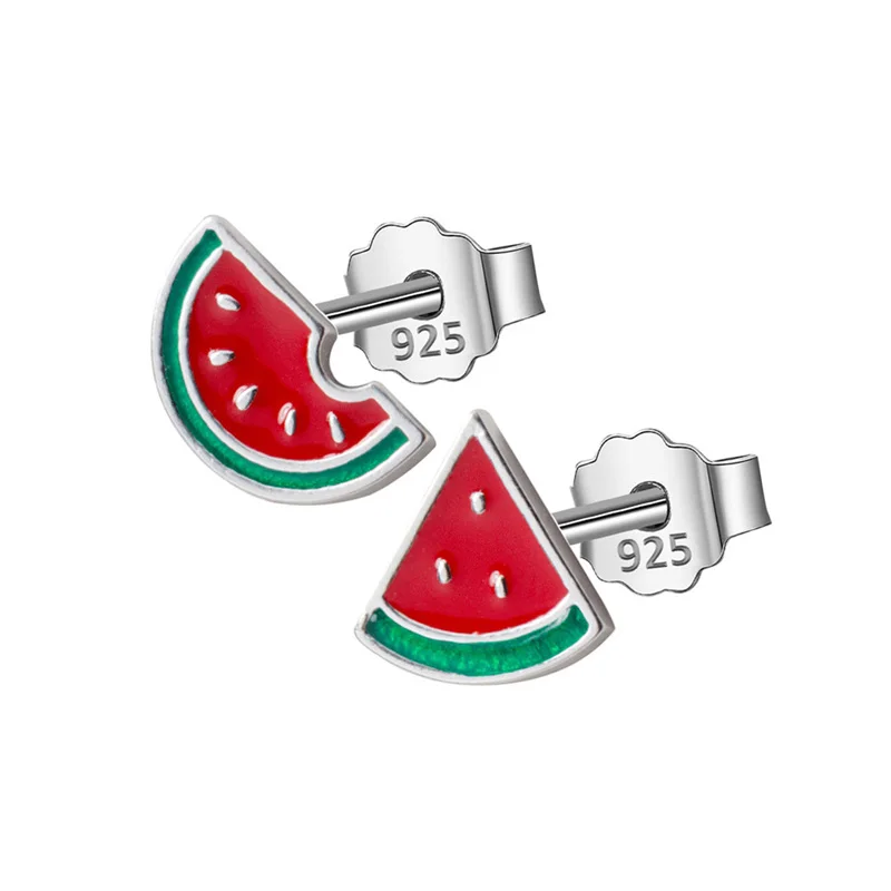 DS572 Trusta 925 пробы серебряные женские ювелирные изделия Модные милые миниатюрные Асимметричные карамельные серьги с буквой для дочек девочек DS584 - Окраска металла: DS572