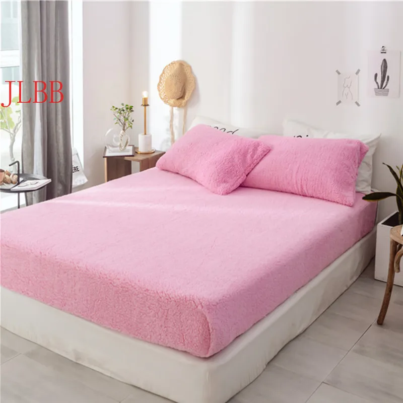 

Dark grey Cashmere flat sheet pillowcase bedding sheet winter fleece bed cover sandred bedspreads 230*250 warm king bedclothes