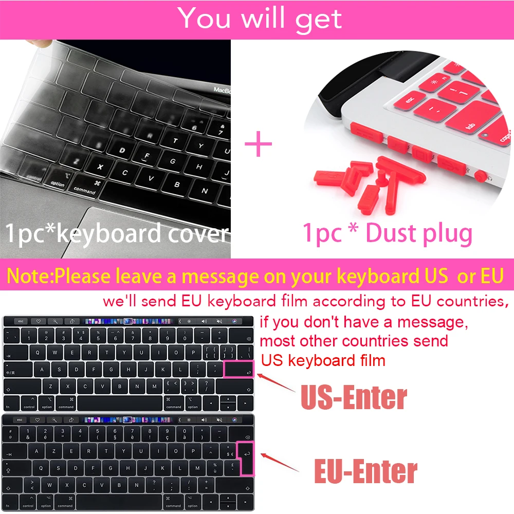 Аксессуары для macbook чехол ноутбука прозрачные чехлы Macbook air13 15 16pro A1708 A2179 A2159 A2337