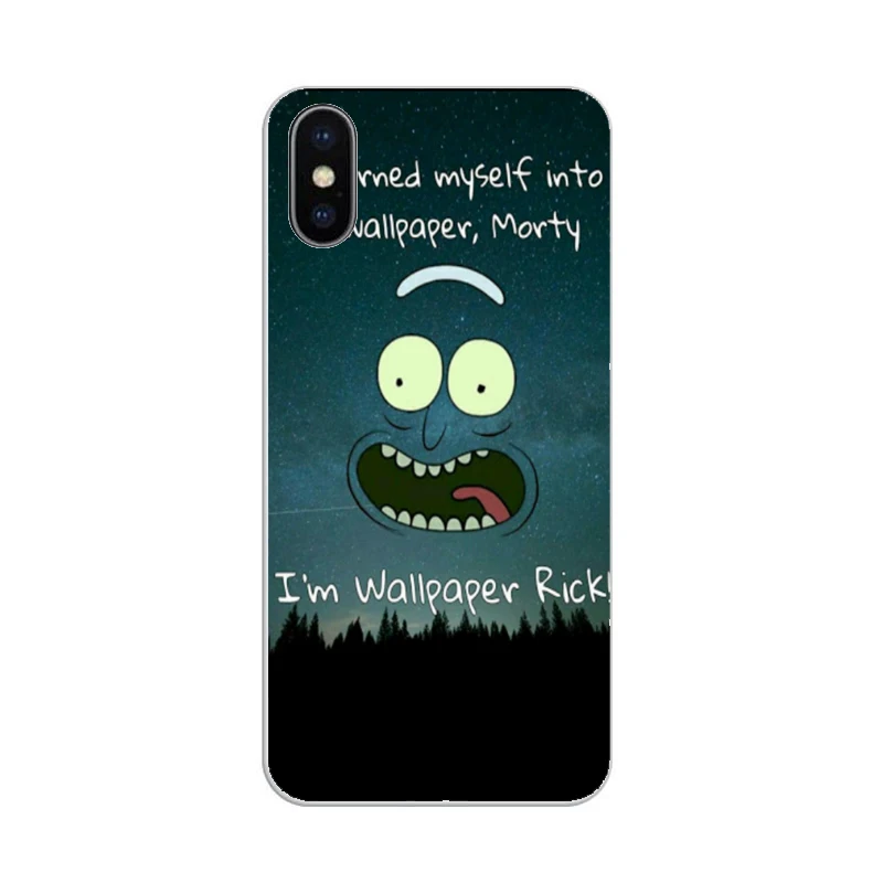 Простые забавные с юмором Рик Морти аниме Аватар Чехол Мягкий силиконовый чехол