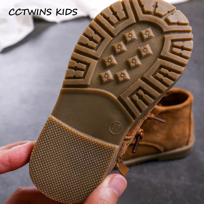 

CCTWINS KIDS 2019 Autumn Children Fashion Martin Boots Boys Casual Black Breathable Shoe Girls Real Leather Booties Baby MB015