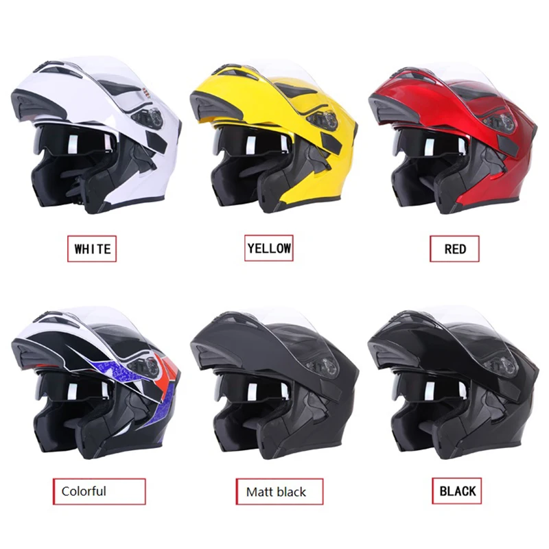Мотоциклетный шлем с откидной крышкой дышащий для мотокросса | Автомобили и