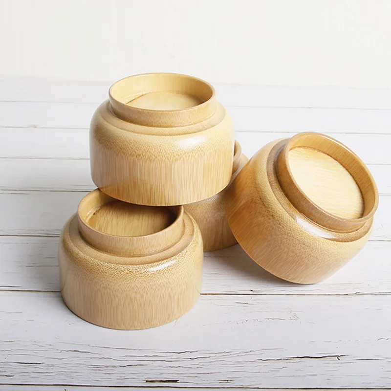 Деревянные чаши Бамбуковая деревянная чаша для домашнего использования