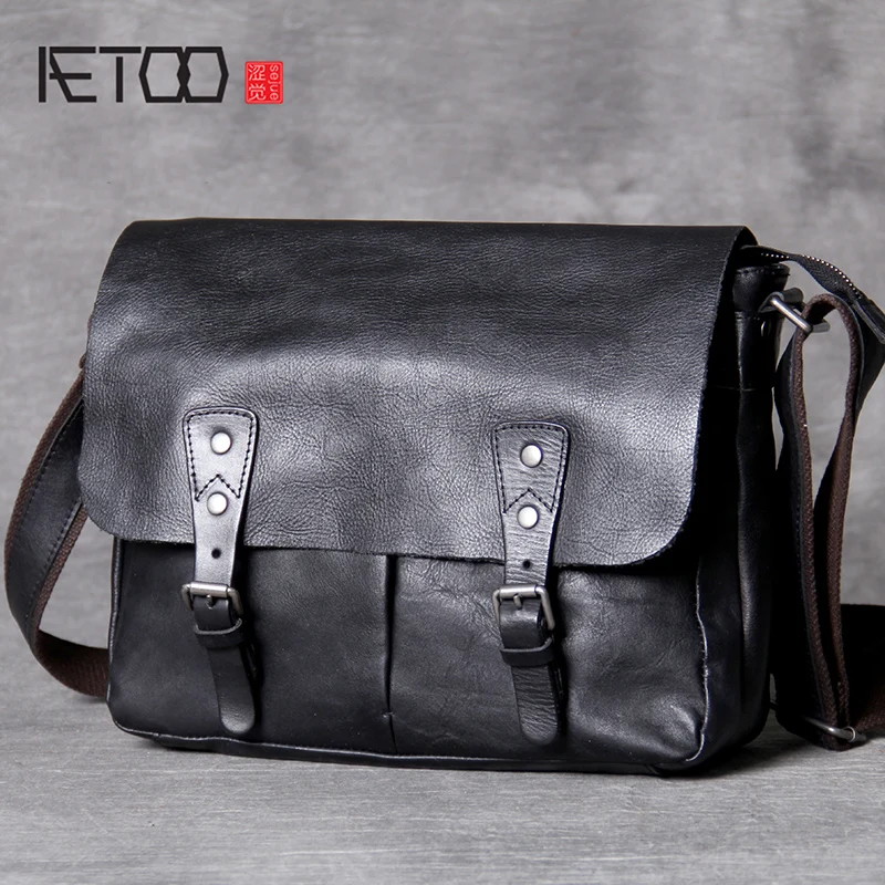 Мужская сумка-почтальон AETOO Классическая кожаная сумка через плечо | Багаж и