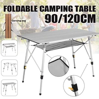portable foldable table camping outdoor furniture adjustable computer tables picnic aluminium alloy ultra light folding desk