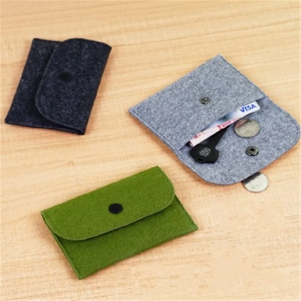 Тонкий кошелек двойного сложения чехол для удостоверения личности и кредитных