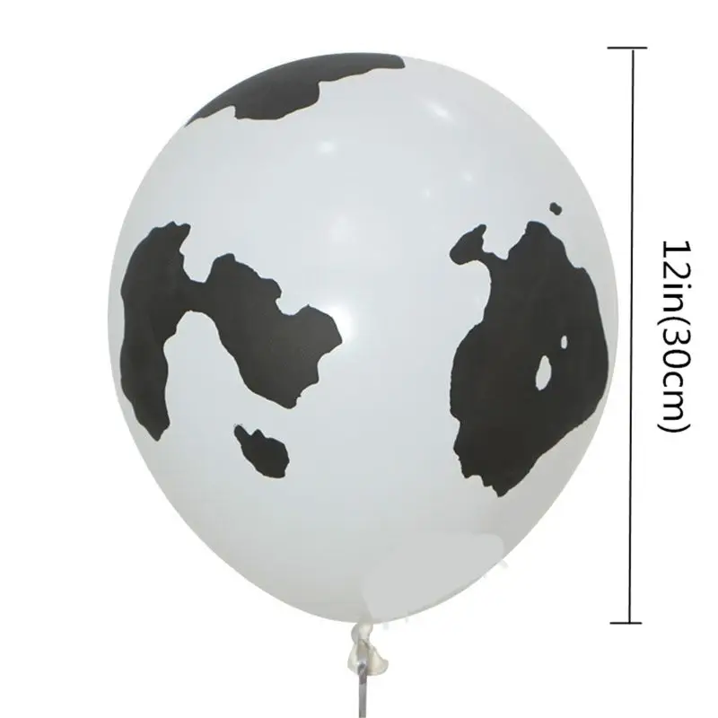 

100Pcs 12 Funny Cow Print Latex Balloons Perfect for Children's Birthday Party Supplies Decoration