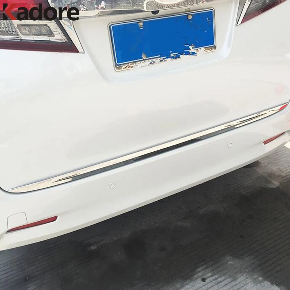 Накладка на заднюю крышку багажника из нержавеющей стали для Toyota Alphard Vellfire 2016 2019