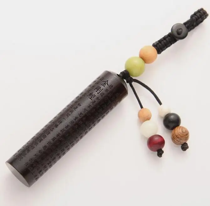 Медь статуэтка в китайском стиле вырезано из черного дерева сандалового