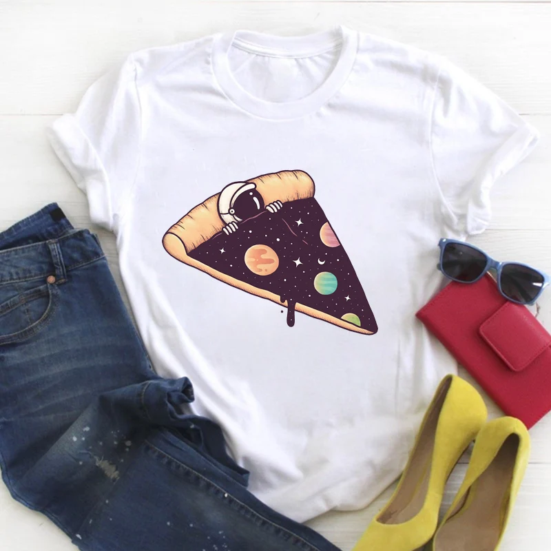 

Women Fashion Sunflower Letter Floral Cartoon Print Ladies Summer T Tee Female Top Shirt Clothes Tshirt Womens Graphic T-shirt