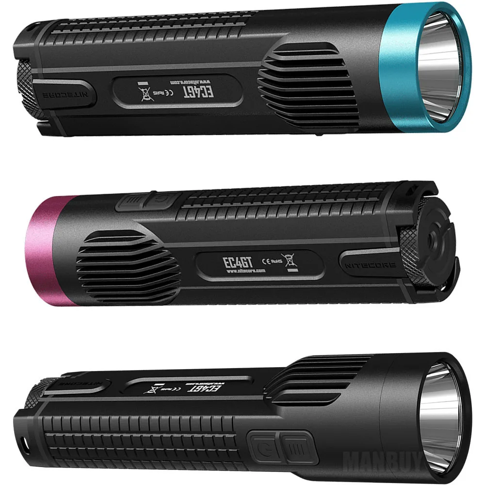 Портативный фонарик NITECORE EC4GT 1000 люмен для охоты кемпинга без аккумулятора|hunting