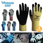Перчатки с защитой от порезов, уровень 5, 3 пары, сертифицированная защита рук, перчатки с латексным резиновым покрытием для садоводства и работы