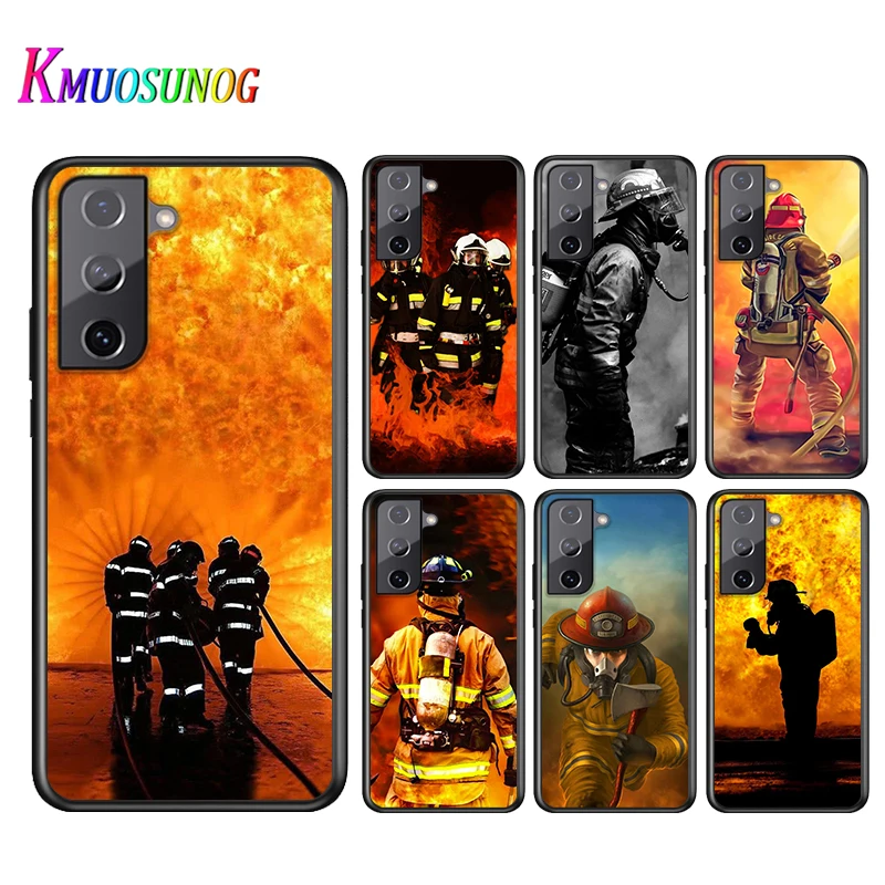 

FirefighTer Heroes For Samsung Galaxy S21 S10 S10E S19 S8 S7 S6 Note 20 10 9 8 Plus Pro Edge Ultra Soft Phone Case