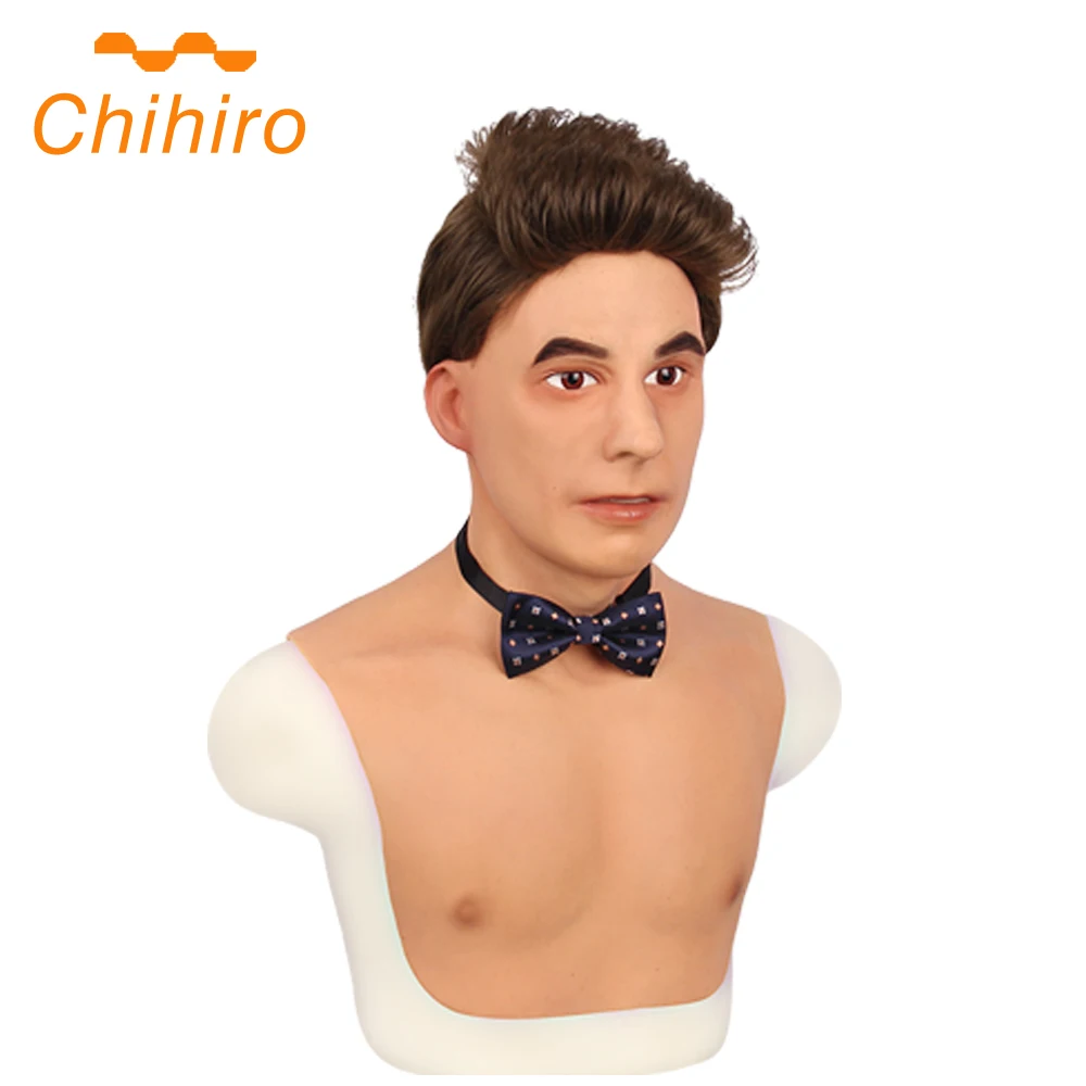 Силиконовая Реалистичная маска для мужчин с формами груди маскарадный костюм