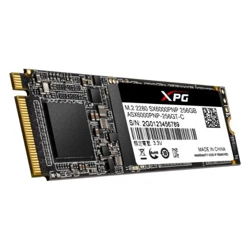Adata XPG SX6000 Pro 256GB 2100MB/1500MBs Nv Up PCIe M.2 SSD (ASX6000PNP-256GT-C)