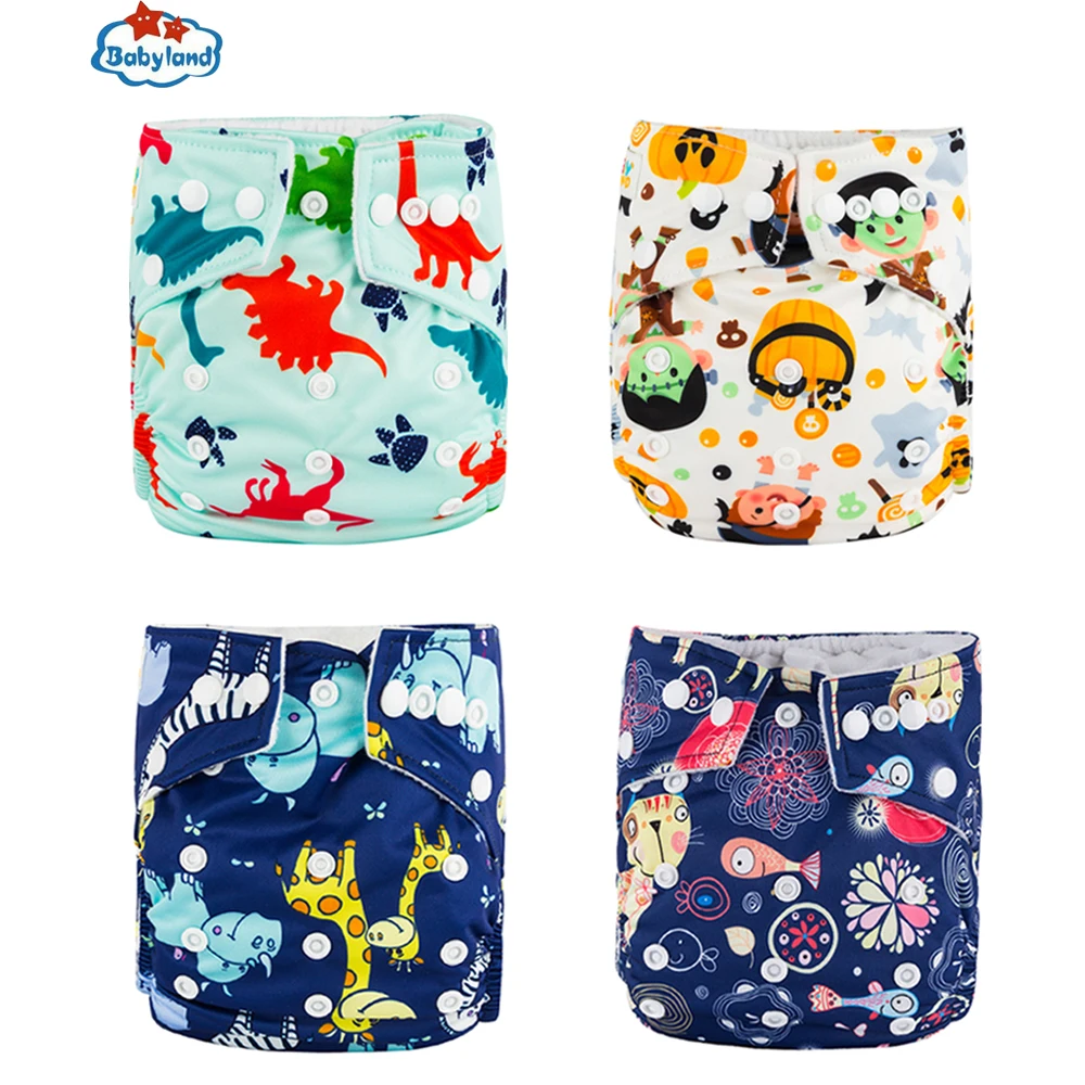 Chinese New Year 2020 Diaper 4pcs/Set Polyester Baby Cloth Covers Nappy Reusable Diapers Adjustable 0-2 Years | Мать и ребенок