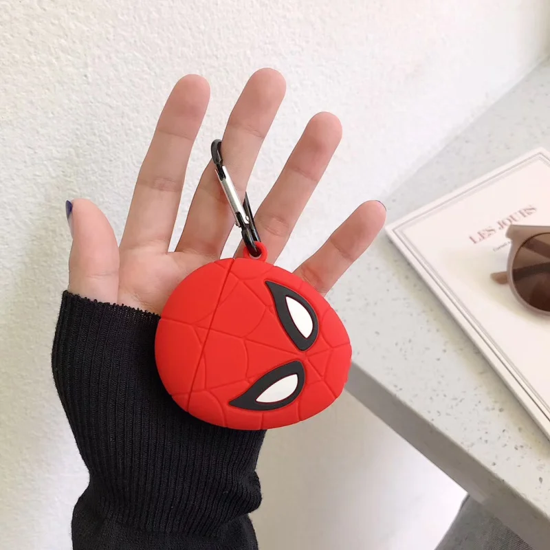 Чехол Бэтмен для AirPods, зарядная коробка, силикагель, защитный чехол, Черная пантера, Железный человек, чехол