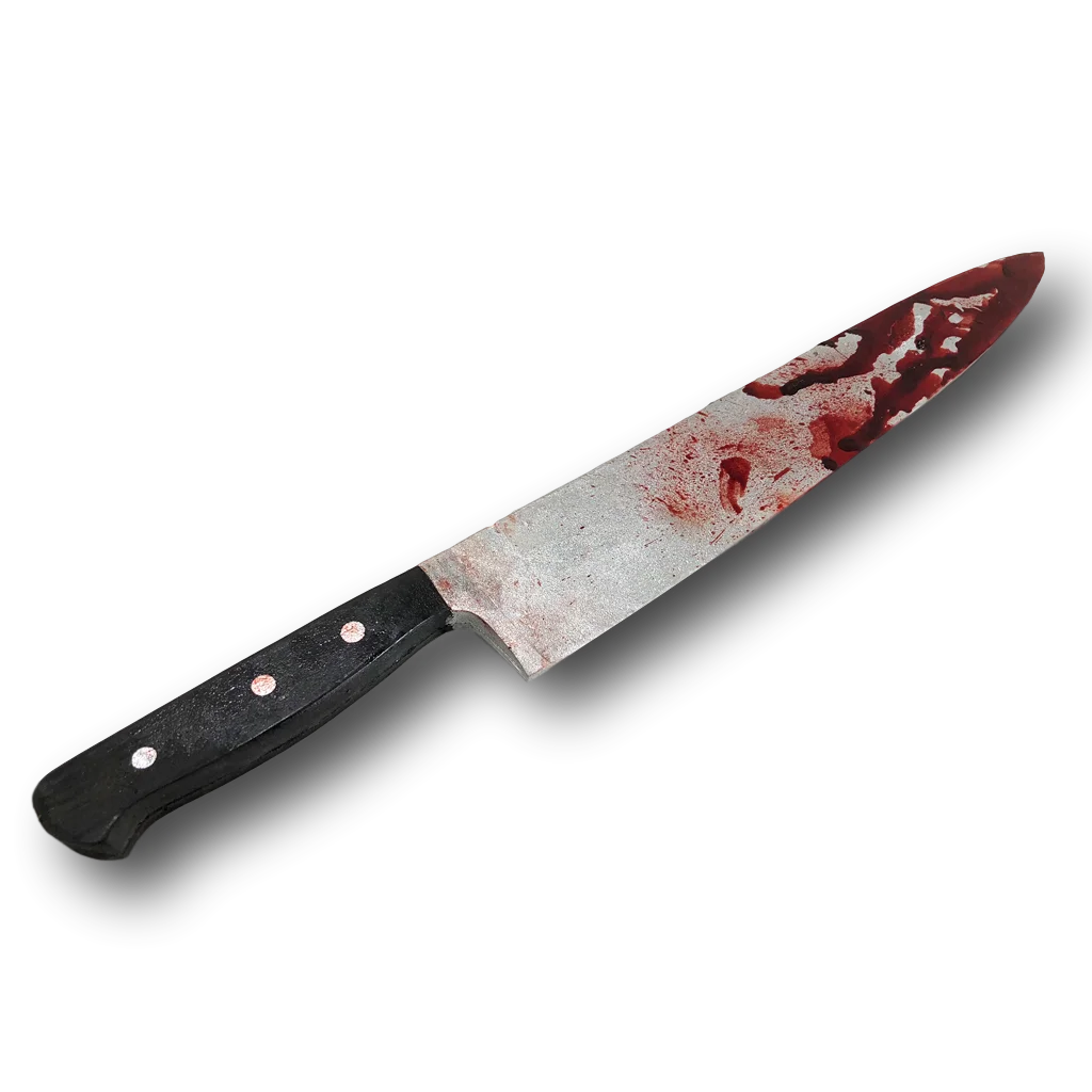 

Fake Blooded Knife Weapon PU Foam Tools Halloween Fancy Dress Prop Decoration Horror Kitchen