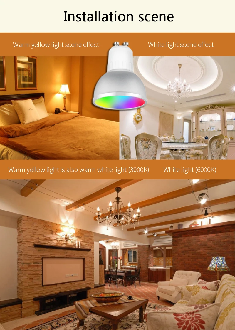 Tuya Zigbee 3 0 Smart LED лампочки Gu10 умный светодиодный светильник лампа 5 Вт RGBCW с