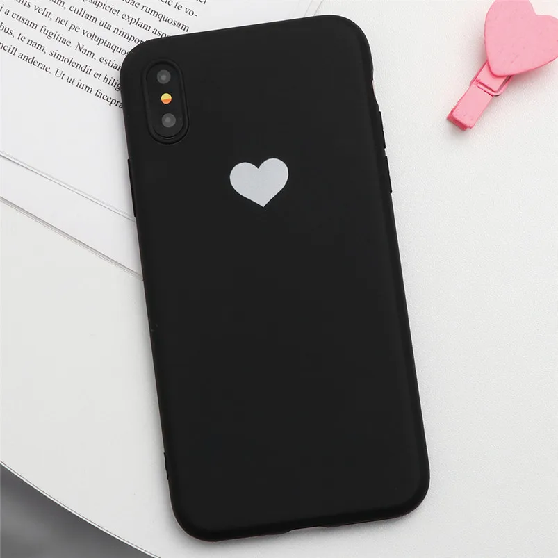 31Khe-0ipbaxin Матовый чехол для телефона ярких цветов с сердцем для iPhone 11 Pro XS Max XR X 8 7 6 6 s Plus 5 5S SE, мягкий чехол из ТПУ для iPhone XR, чехол - Цвет: 31Khe-0ipbaxin