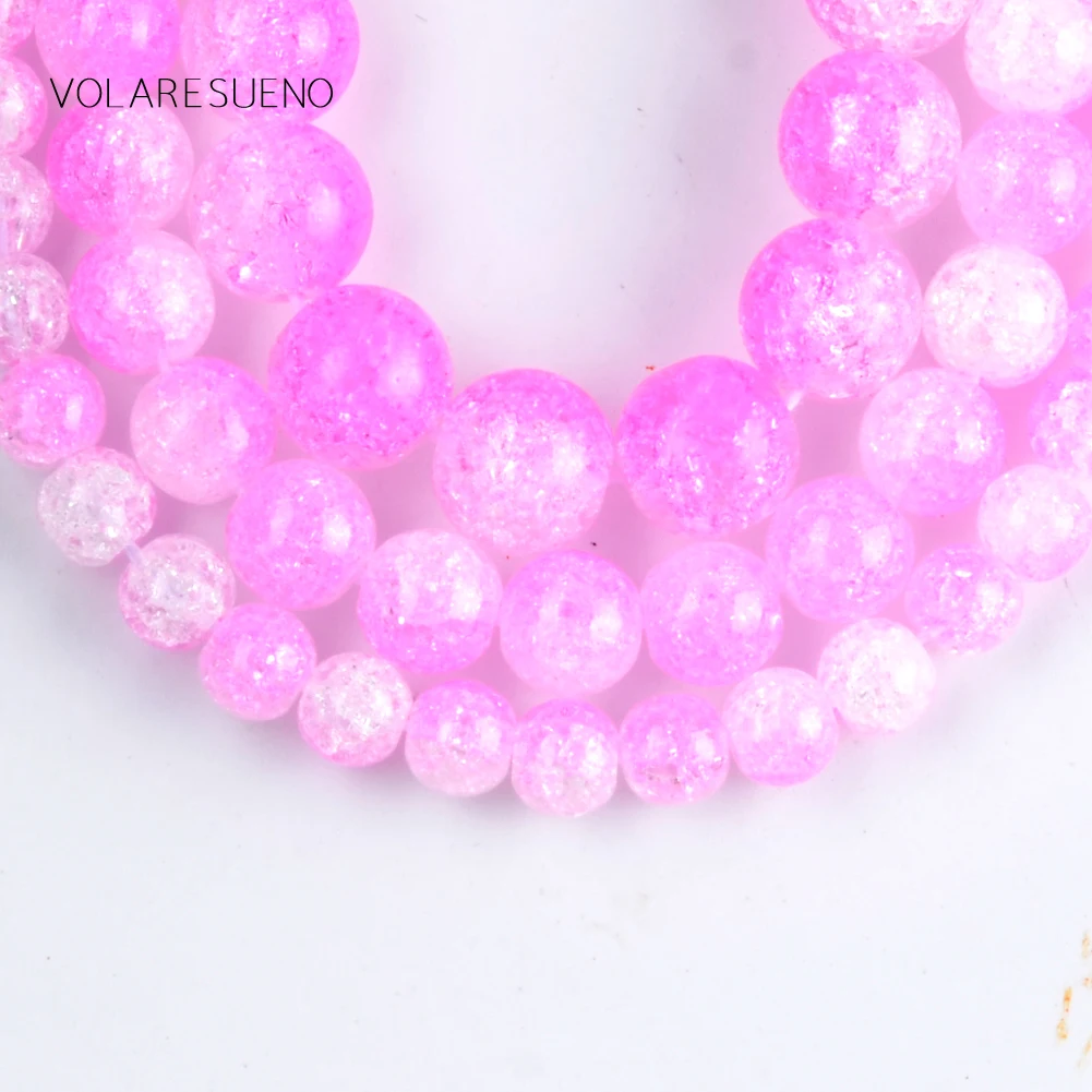 Натуральный розовый белый снег треснувший кратальный Камень круглые свободные