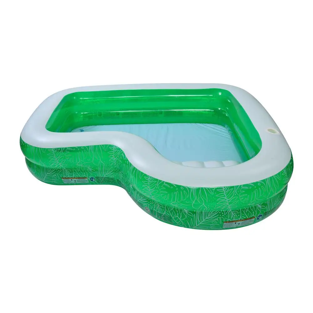 

Summer Swimming Pool For Kids Inflatable Kiddie Pool L Shape Family Lounge Pool Kids Wading Toy Children Outdoor Bathing Tub