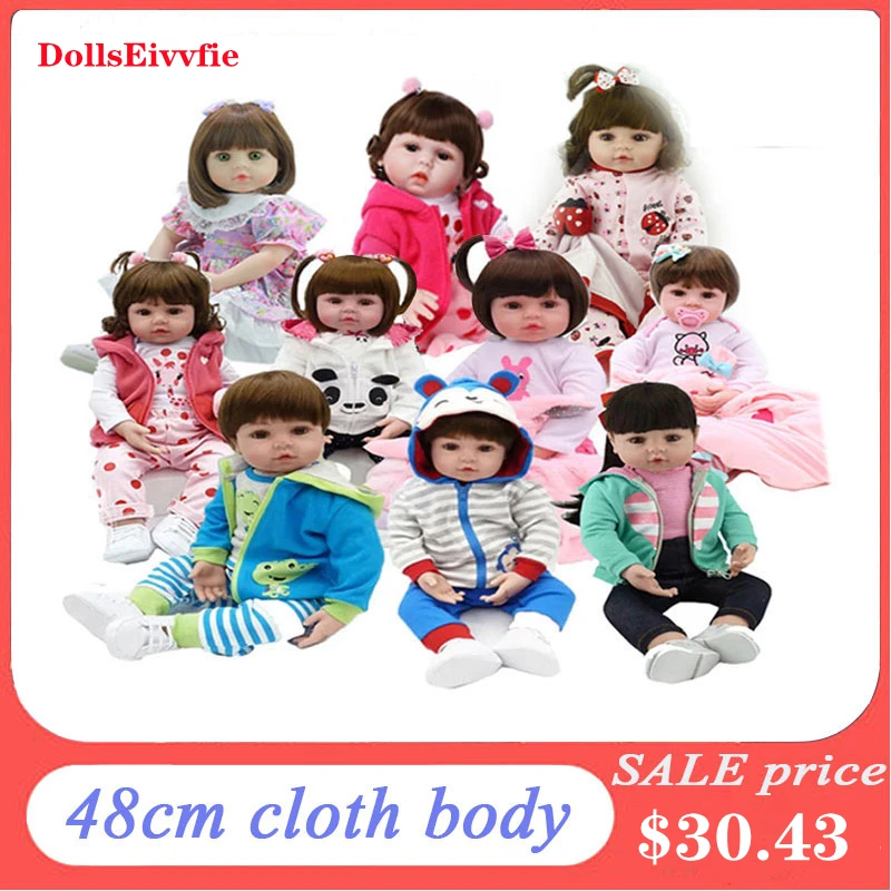 Кукла Rebon Реалистичная для новорожденных 19 дюймов 48 см|Куклы| |