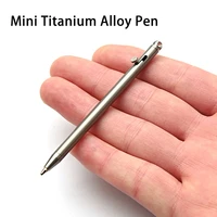 pure titanium mini bolt pen edc portable keychain pen portable travel metal ballpoint pen