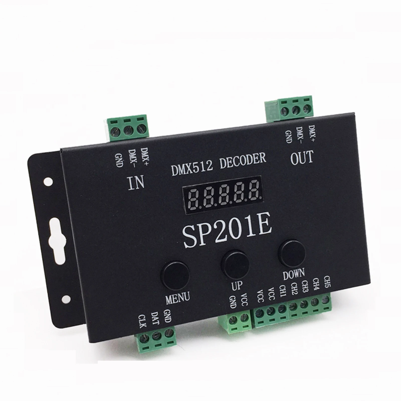 SP201E DMX512 Декодер контроллер SPI сигнал адресуемый RGB светодиодный пиксельный 5