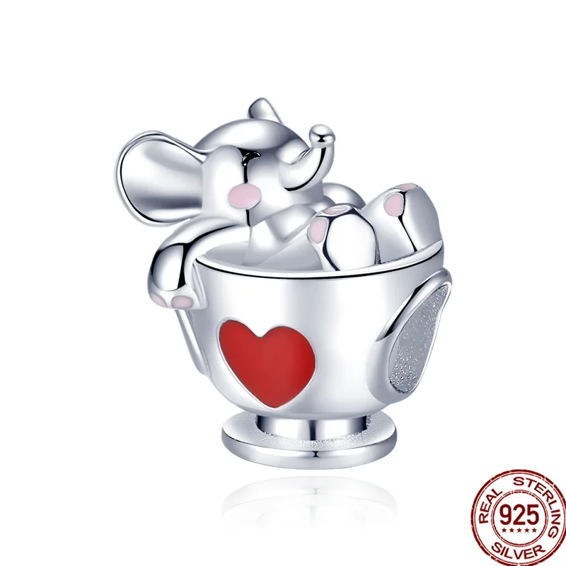 

Подвеска для браслета Pandora, из серебра 100% пробы, с единорогом