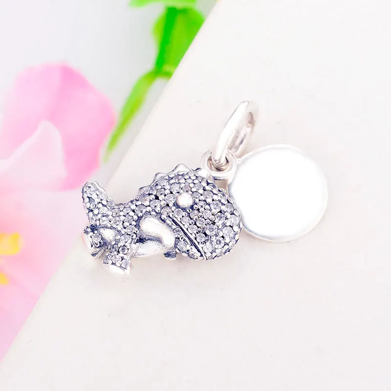 Подвеска из серебра 925 пробы с фианитами|Бусины| |