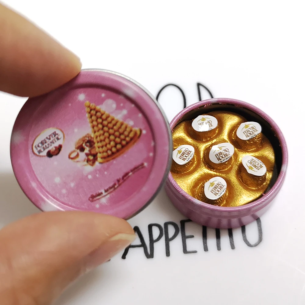 1 Набор кукольный домик Миниатюрный еда шоколад с коробкой ролевые игры Blyth BJD