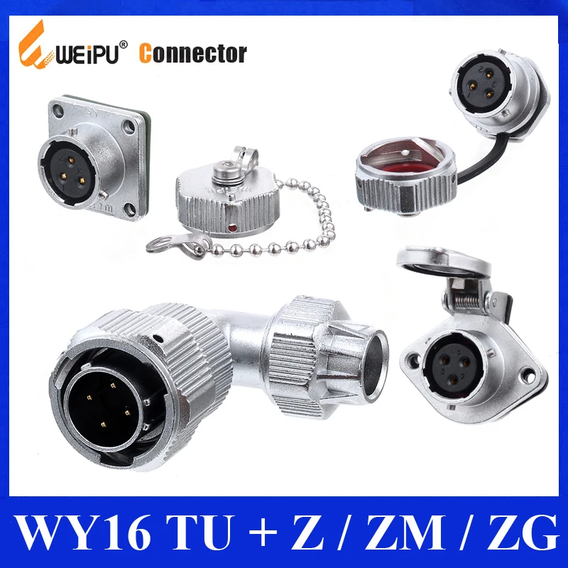 Оригинальные Weipu коннектор WY16 TU + Z ZM ZG 2 3 4 5 7 9 10 Pin Мужской Угловой зажим Кабельный