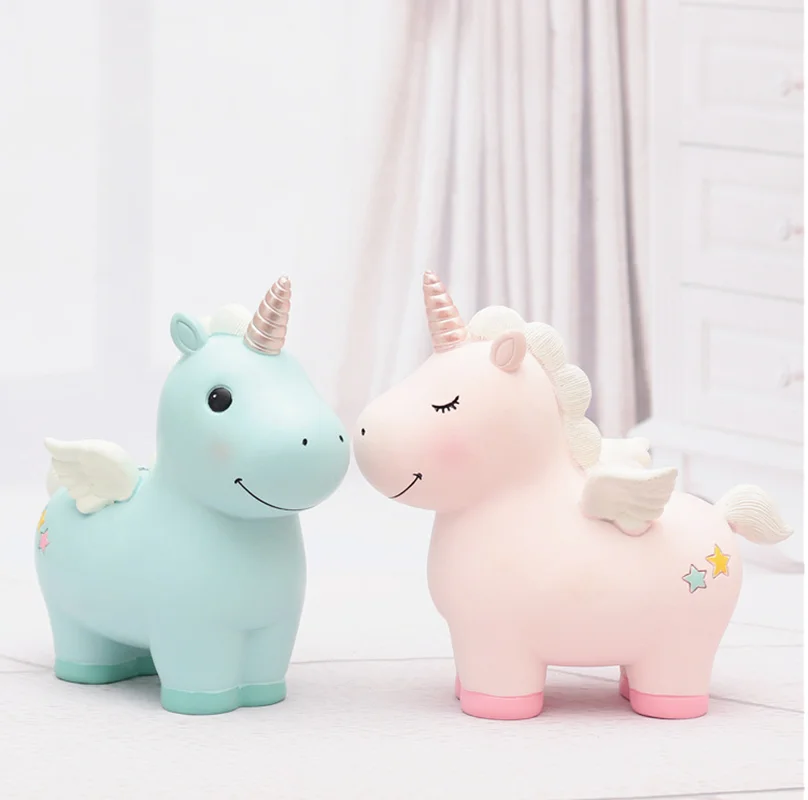 Единорог лошадь копилка анти разрыв столешница орнамент Креативные украшения