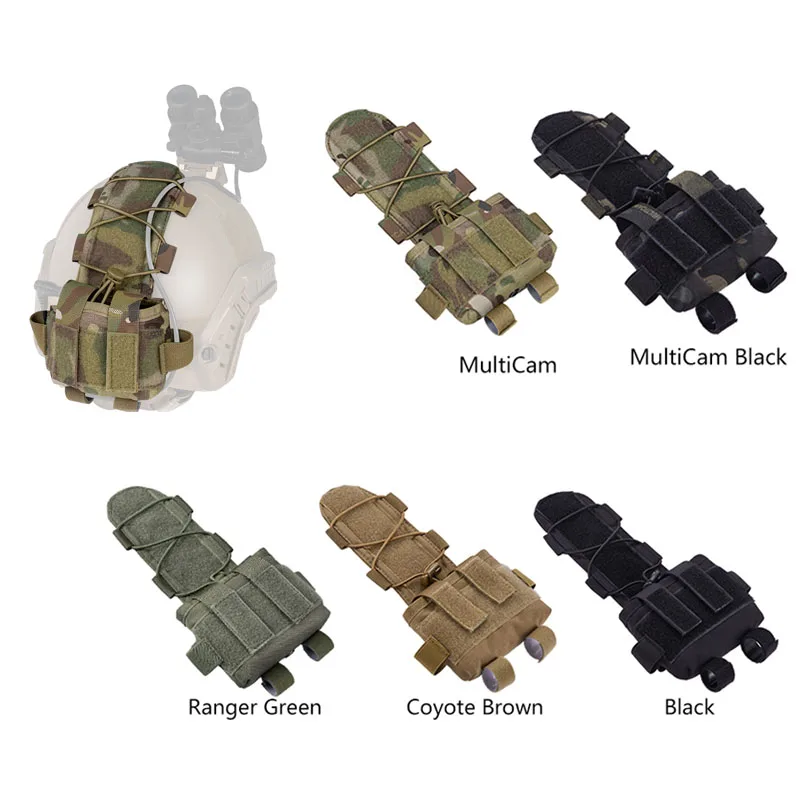 MK2 шлем Батарея чехол сумка для хранения тактический камуфляж баланс Вес мешок