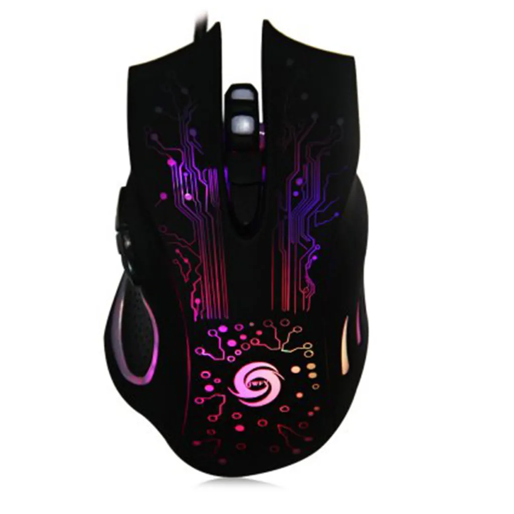 Профессиональная Регулируемая оптическая светодиодная геймерская мышь 3200DPI с 6
