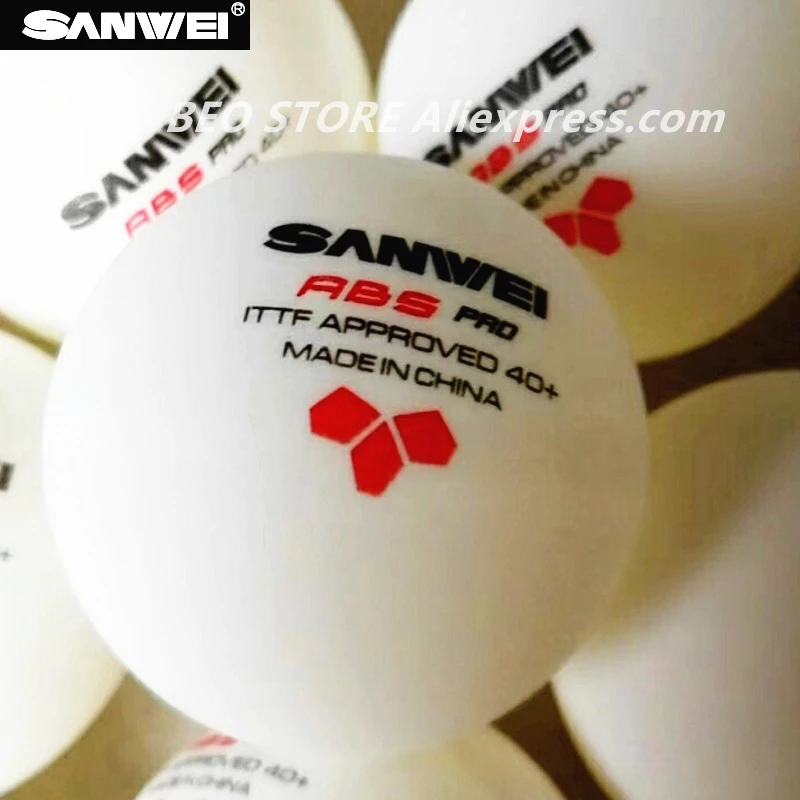 SANWEI мяч для настольного тенниса 3 звезды ABS 40 + PRO seamed новый материал пластик поли