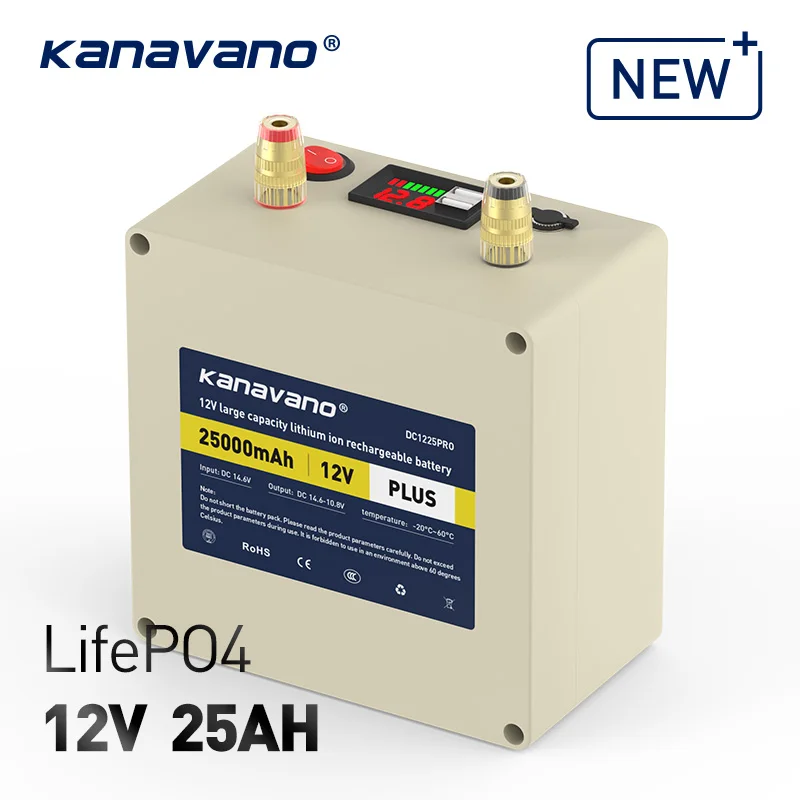 12V 25ah литиевая батарея LiFePO4 с зажимный винт в BMS Портативный супер Ёмкость Перезаряжаемые Батарея пакет